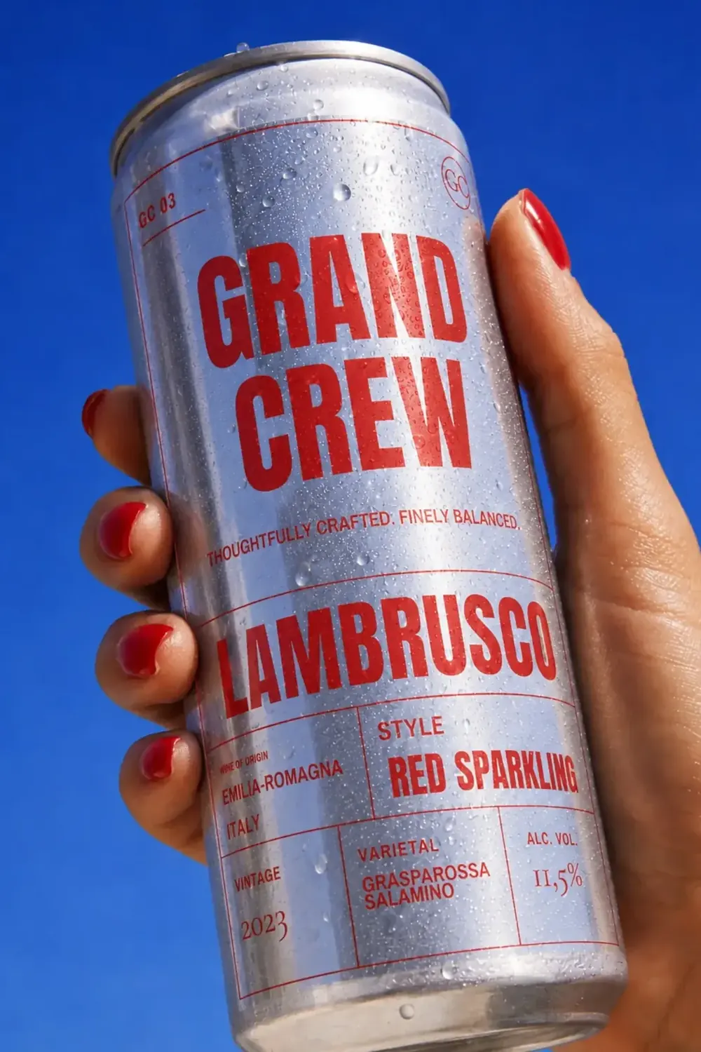 A can designed for the cold box and the hand