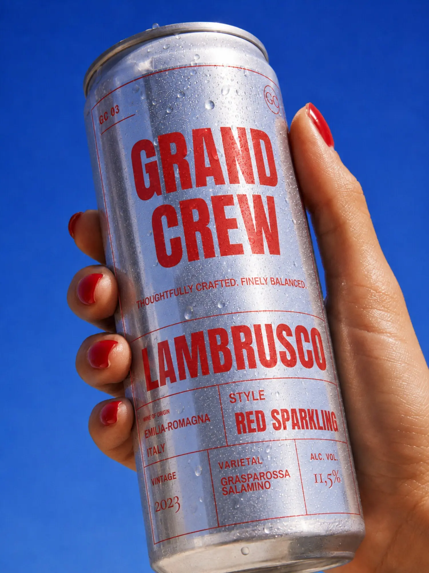 A can designed for the cold box and the hand