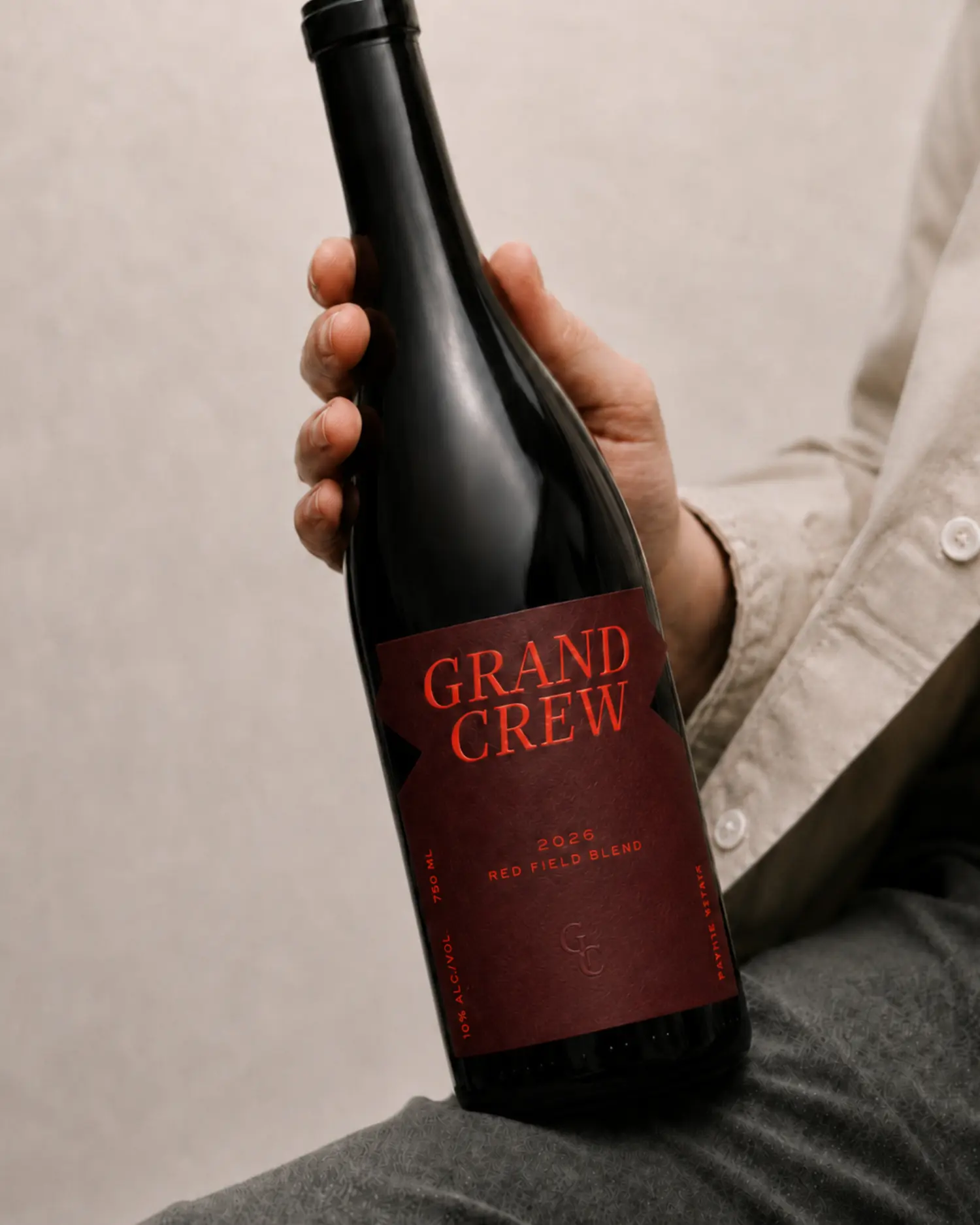 Grand Crew Red Blend carried into an everyday occasion